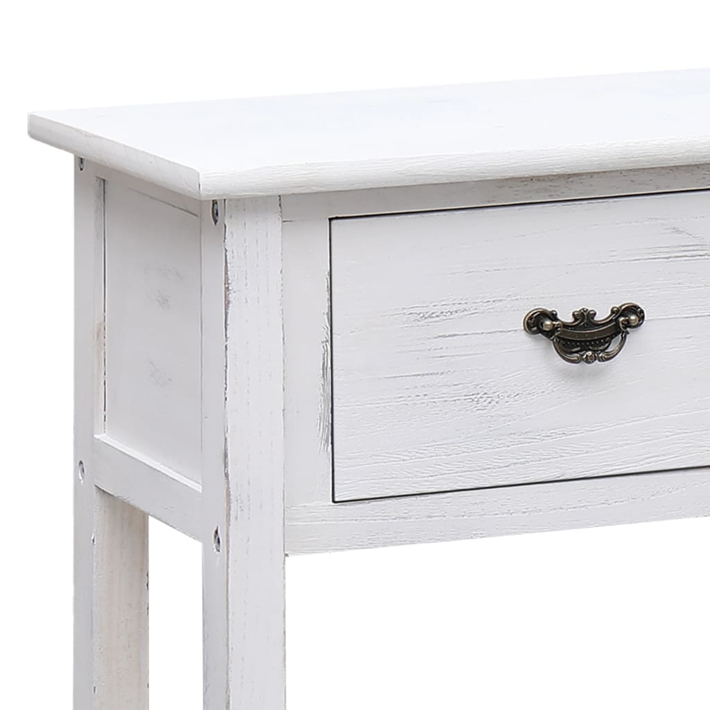 Ancient white buffet 115x30x76 cm wood