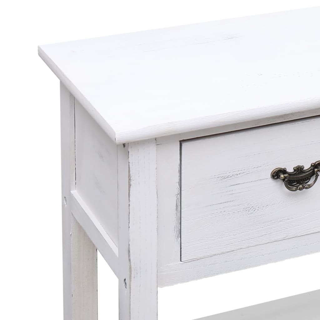 Ancient white buffet 115x30x76 cm wood