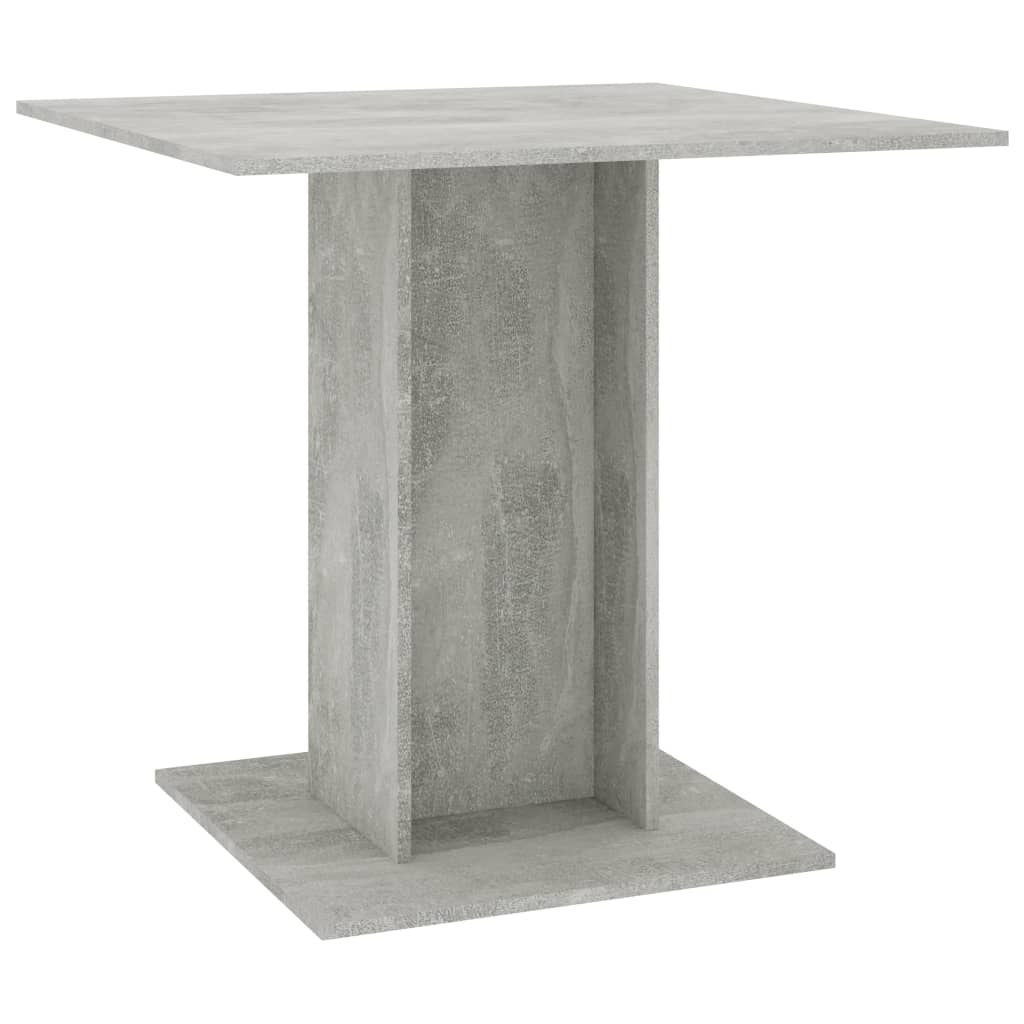 Tavolo da pranzo Grigio cemento 80 x 80 x 75 cm Truciolare