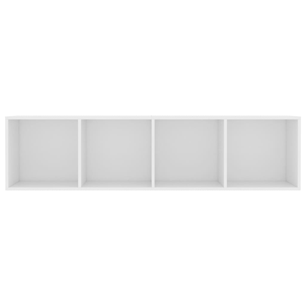 Biblioteca/cabinet TV bianco 143x30x36 cm