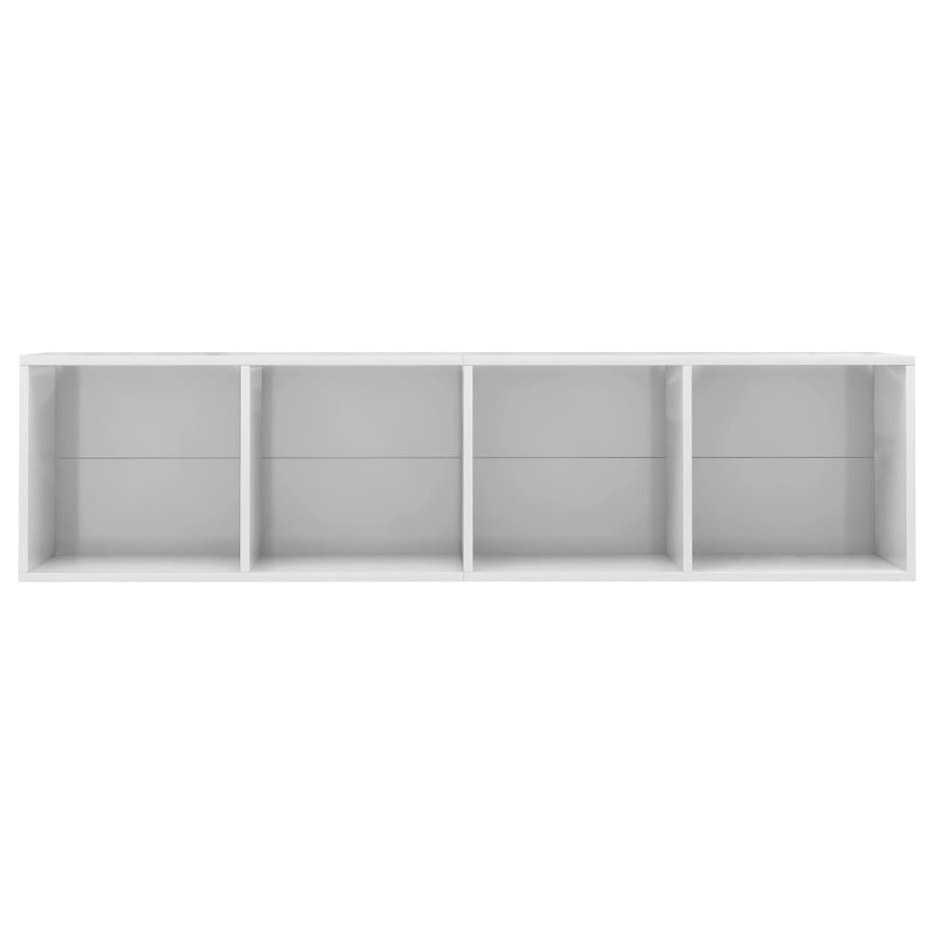 Bibliothek/brillanter weißer TV -Schrank 143 x 30 x 36 cm