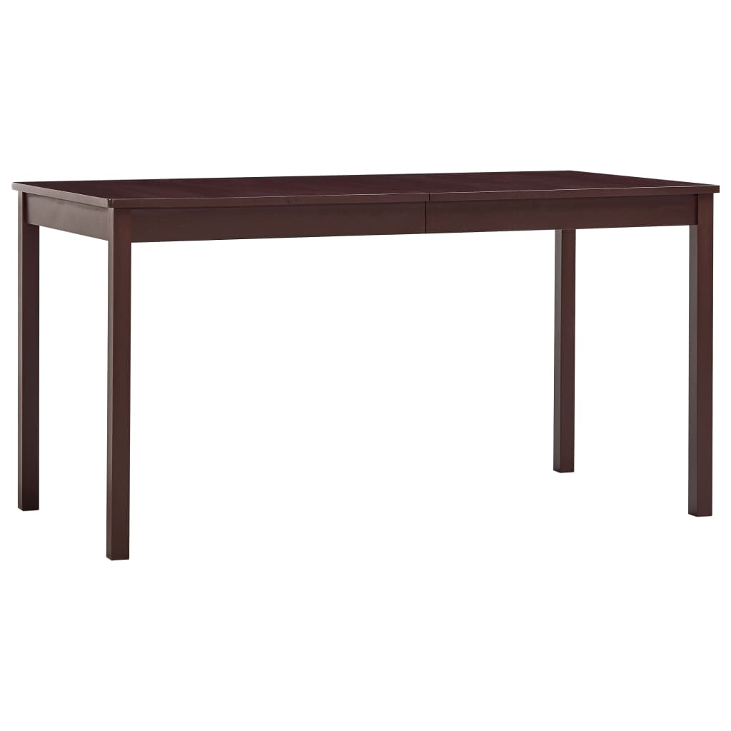Dark brown dining table 140 x 70 x 73 cm PIN