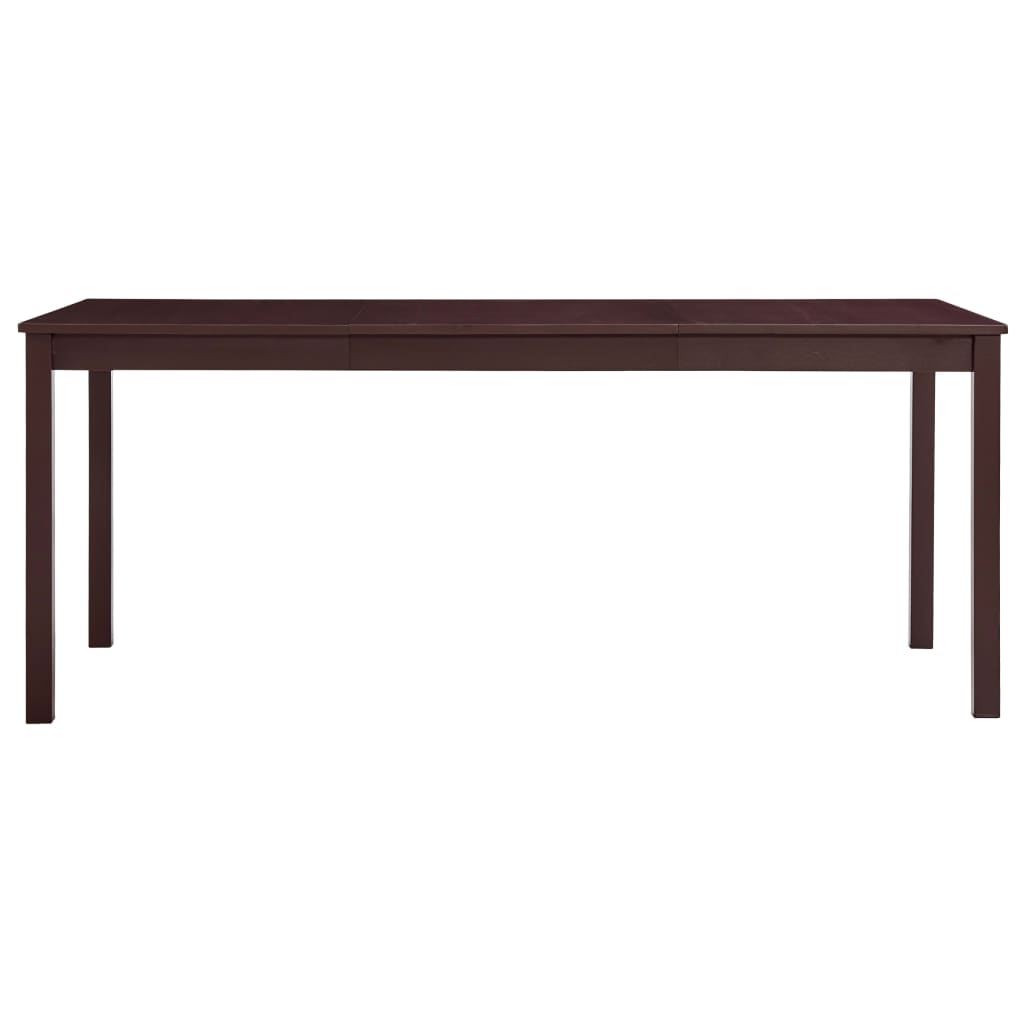 Dark brown dining table 180 x 90 x 73 cm PIN