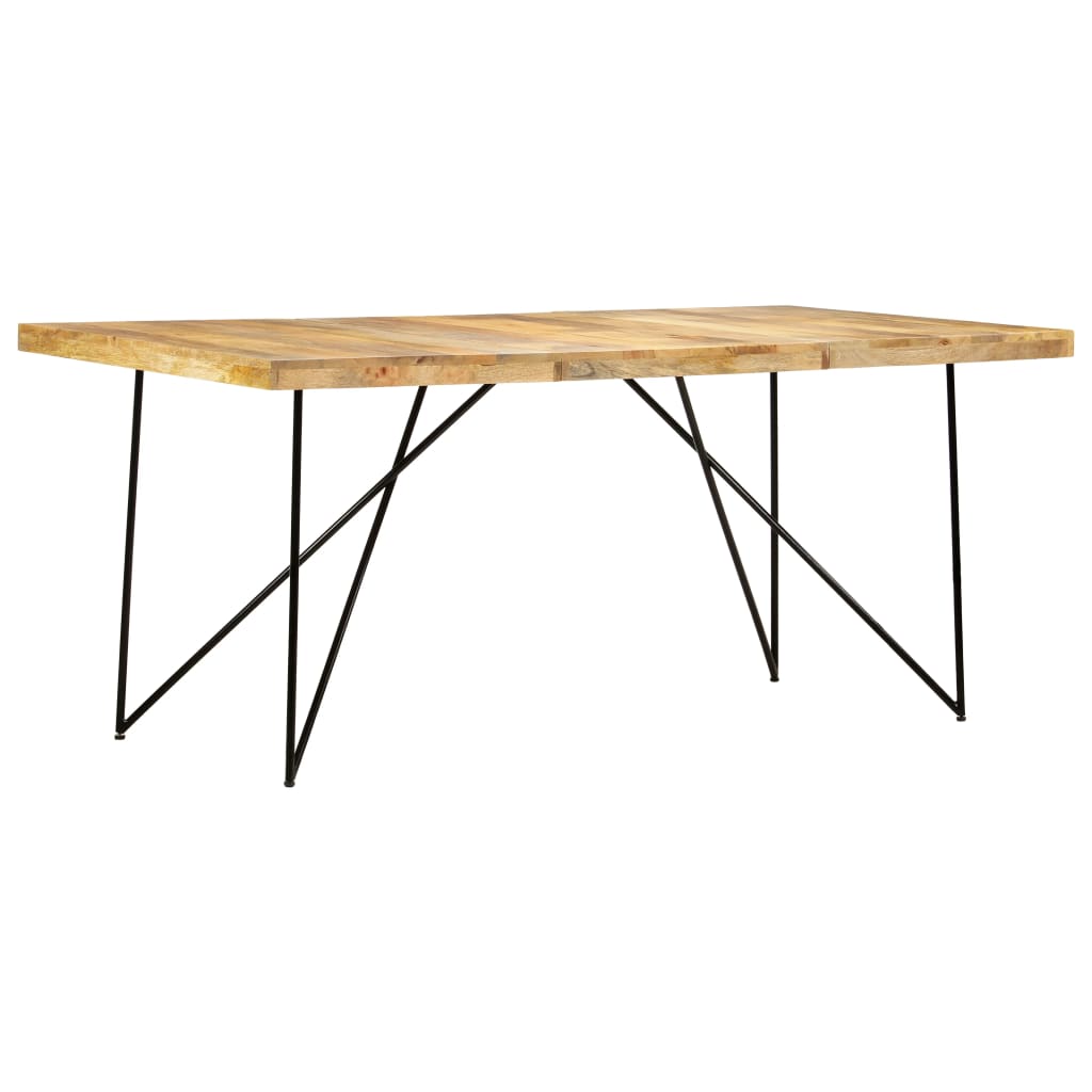 Tavolo da pranzo 180x90x76 cm enorme legno di mango