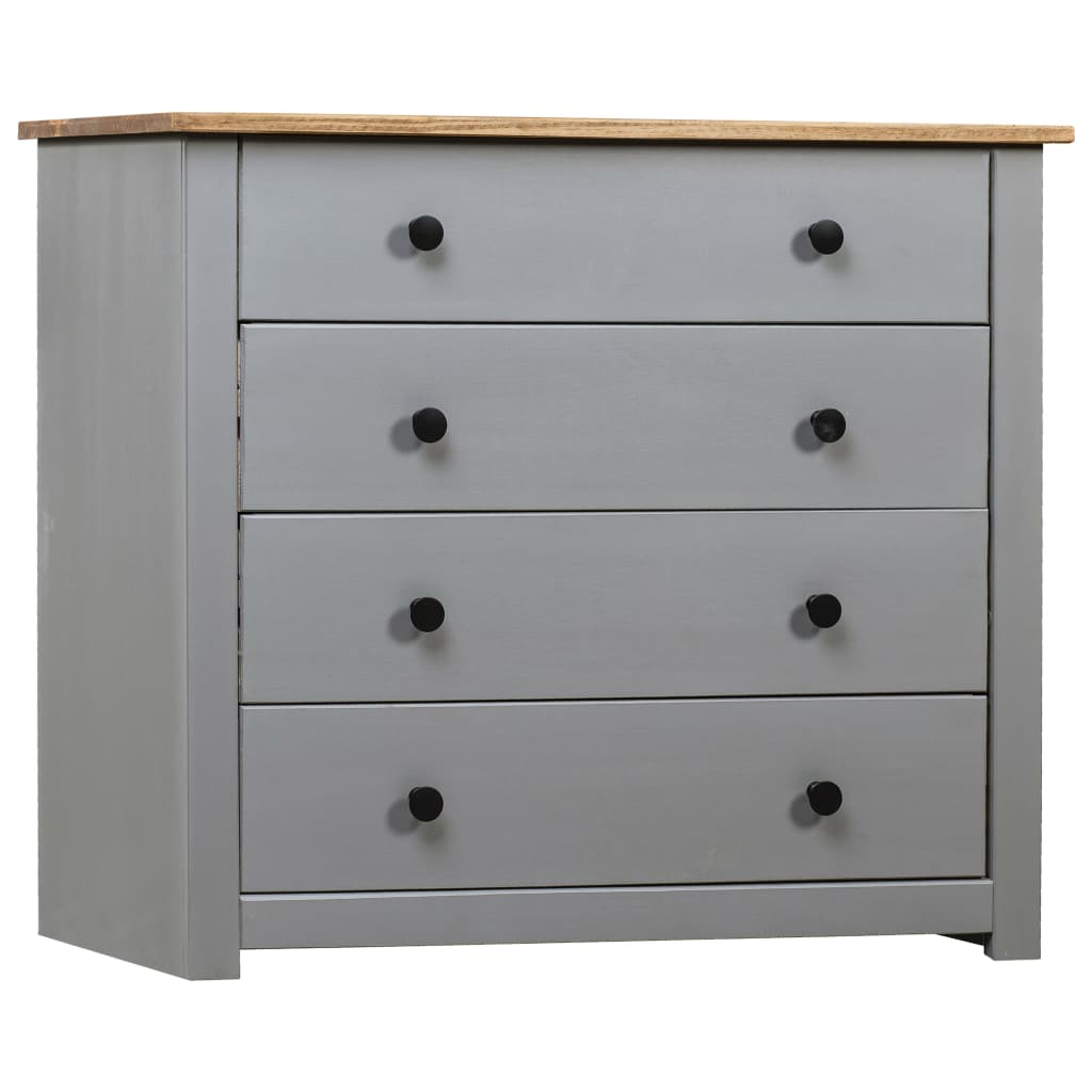 Gray side cabinet 80x40x73 cm Pin Assortment Panama