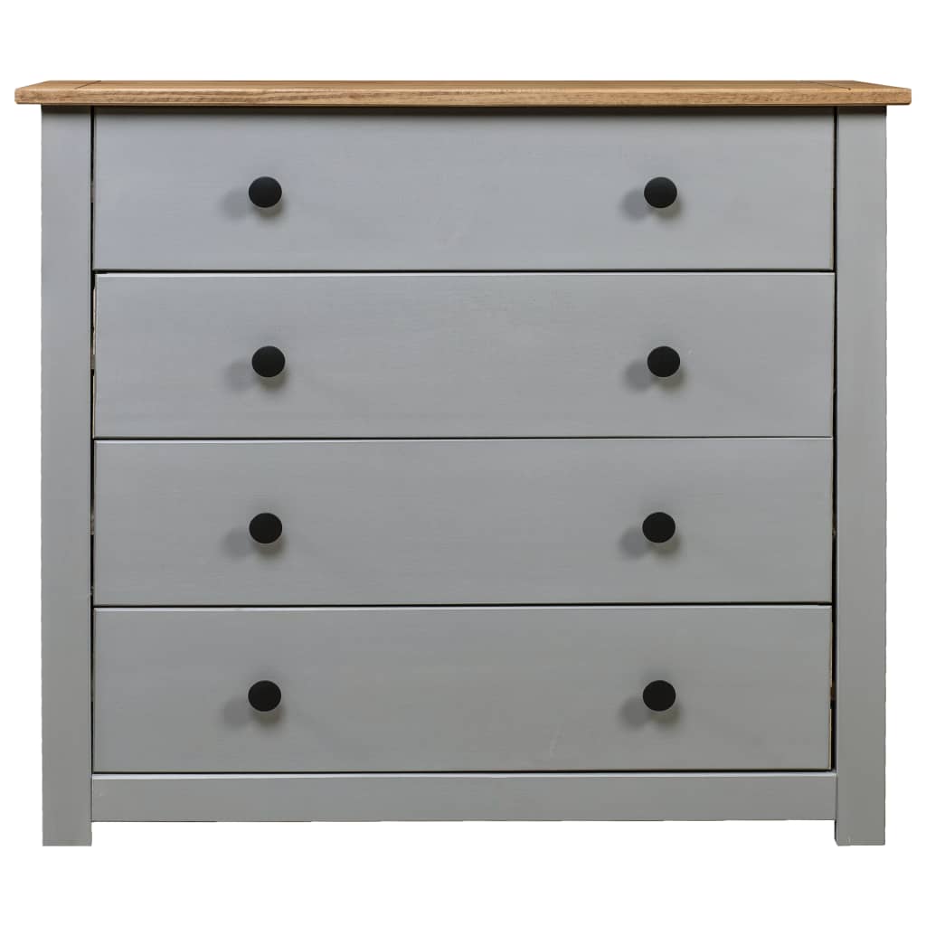 Gray side cabinet 80x40x73 cm Pin Assortment Panama