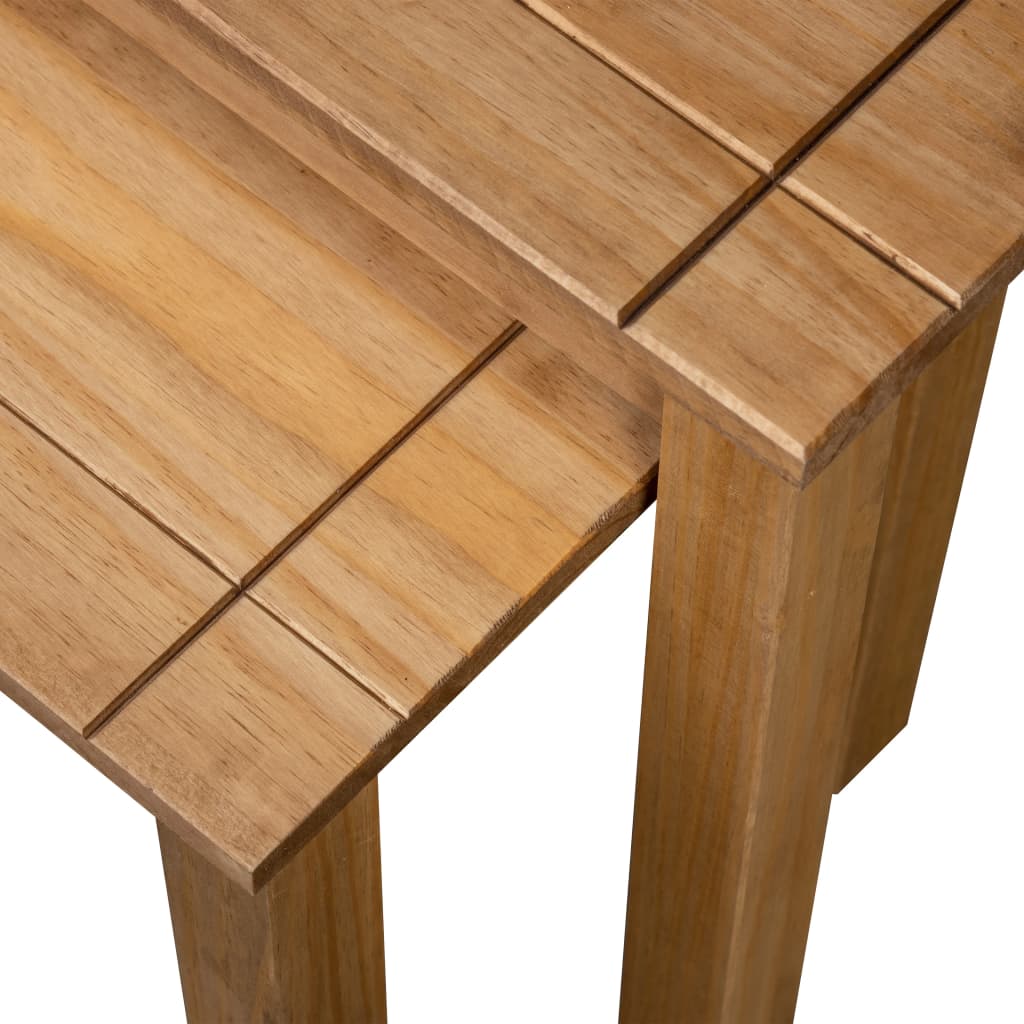 Gigogne -Tabellen 2 PCs Festkiefer Holz -Sortiment Panama