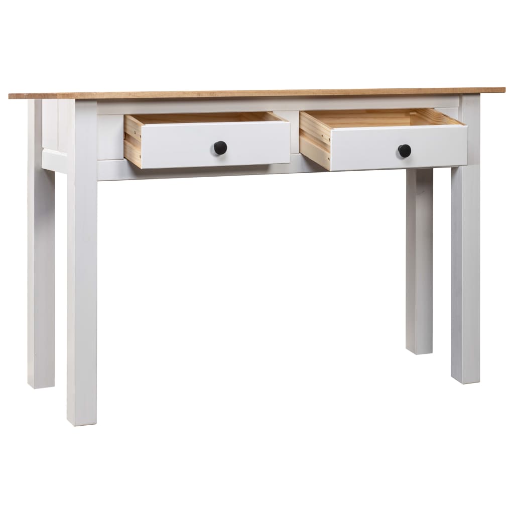 White console table 110x40x72 cm Solid Pin Panama range