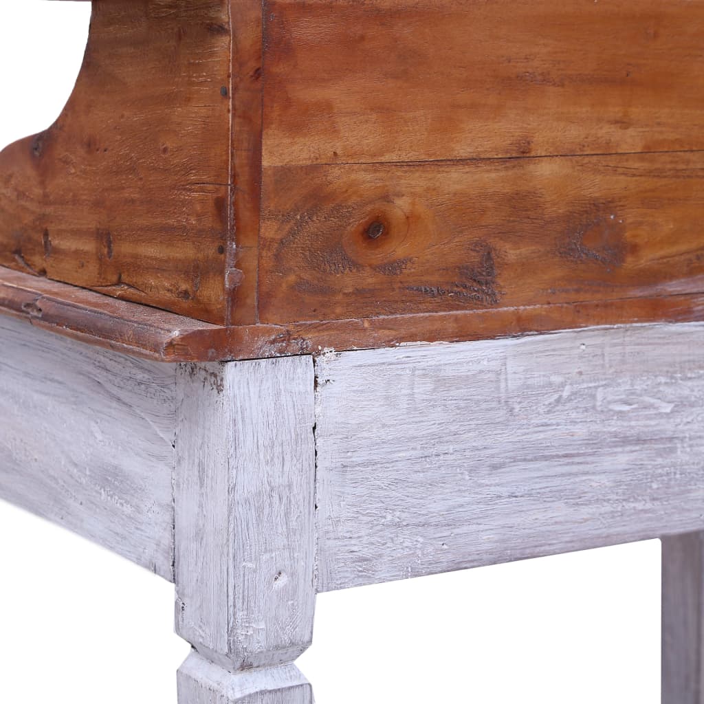 Bureau avec tiroirs 90x50x101 cm bois de récupération solide