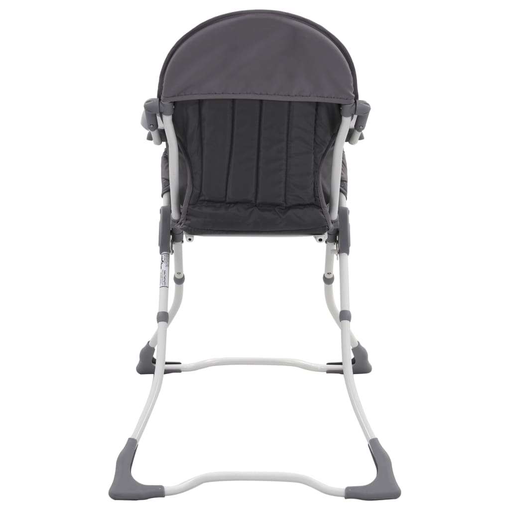Chaise haute pour bébé Gris et blanc
