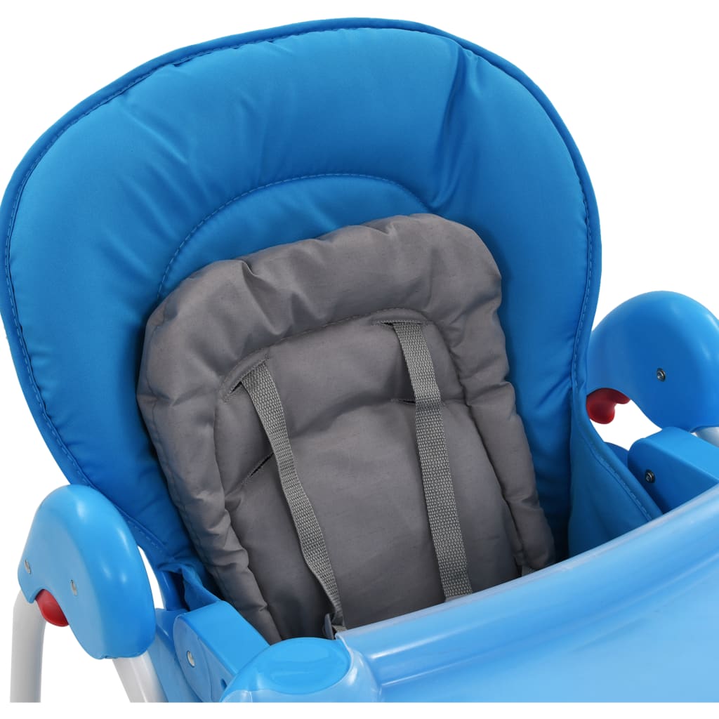 Chaise haute pour bébé Bleu et gris