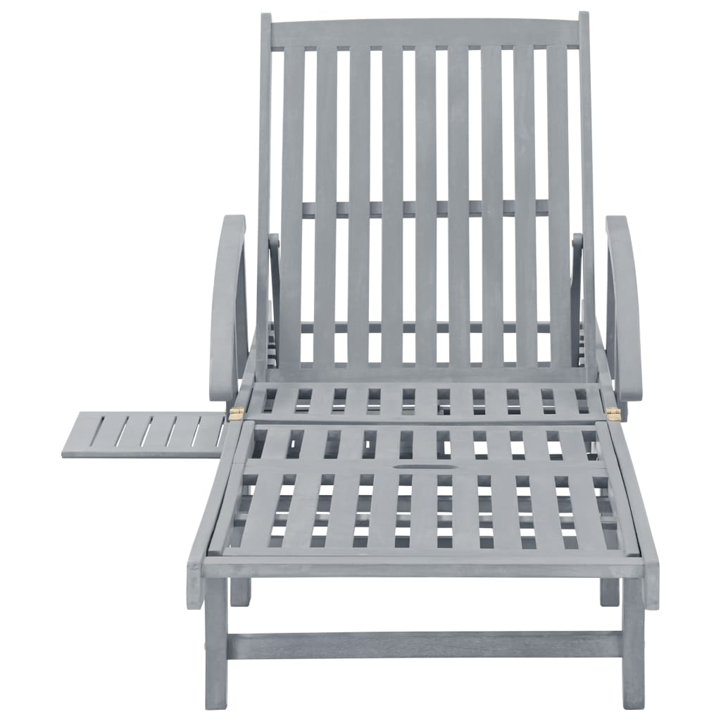 Solid Acacia Gray Gray Garden Chair