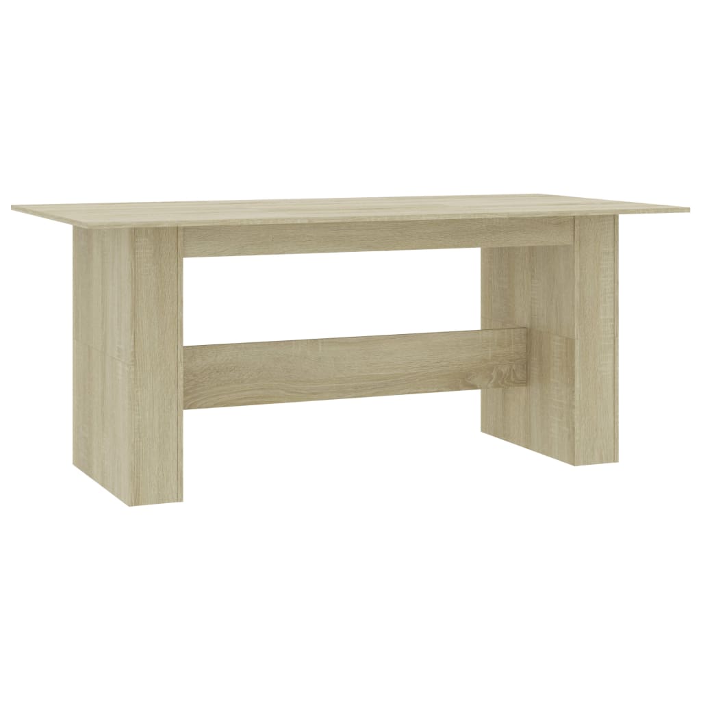 Sonoma oak dining table 180x90x76 cm agglomerated