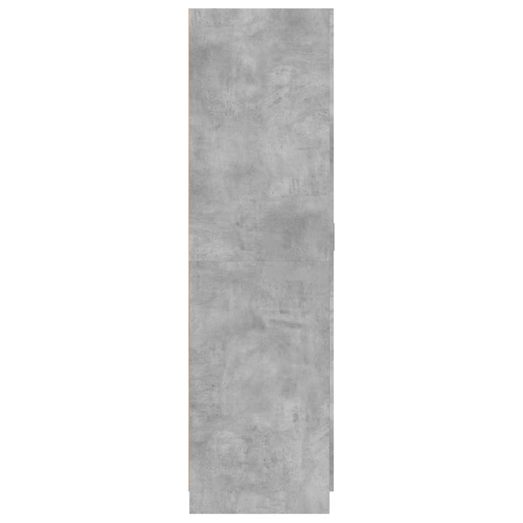 Gray wardrobe concrete 80x52x180 cm agglomerated