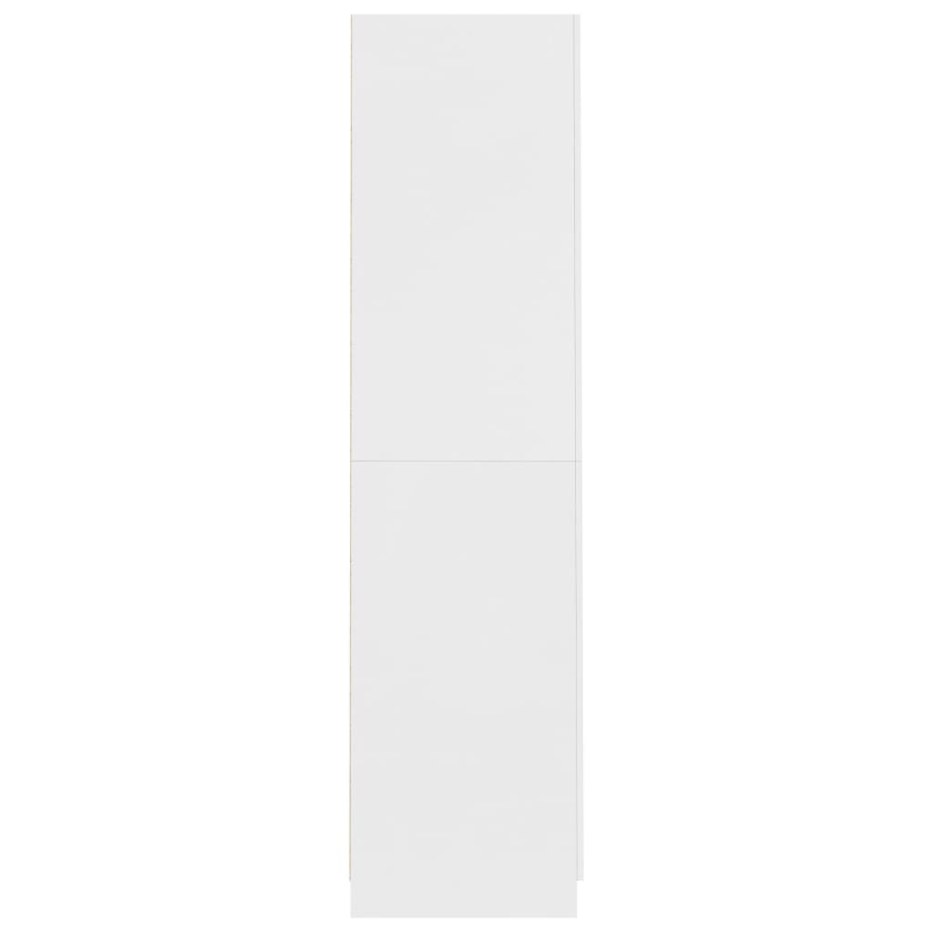 Weiße Kleiderschrank 90x52x200 cm agglomeriert
