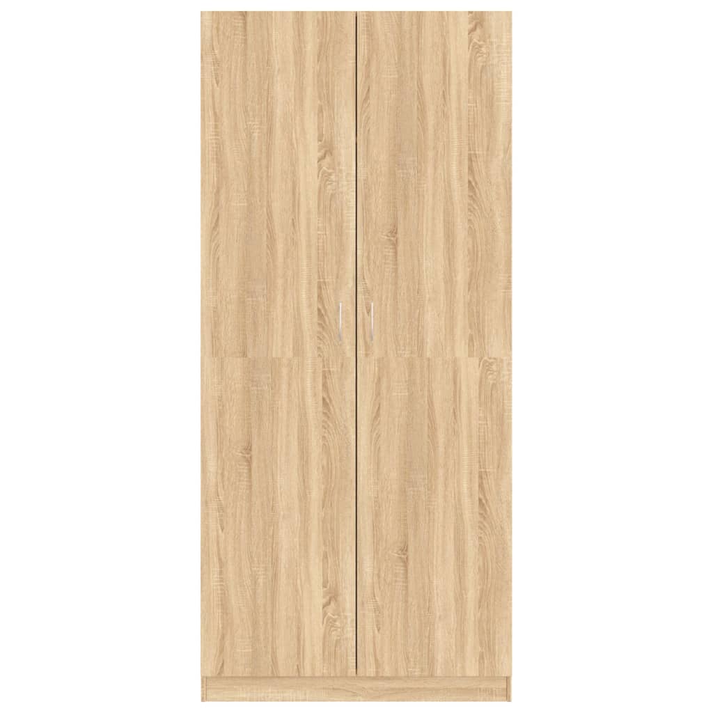 Sonoma oak wardrobe 90x52x200 cm agglomerated
