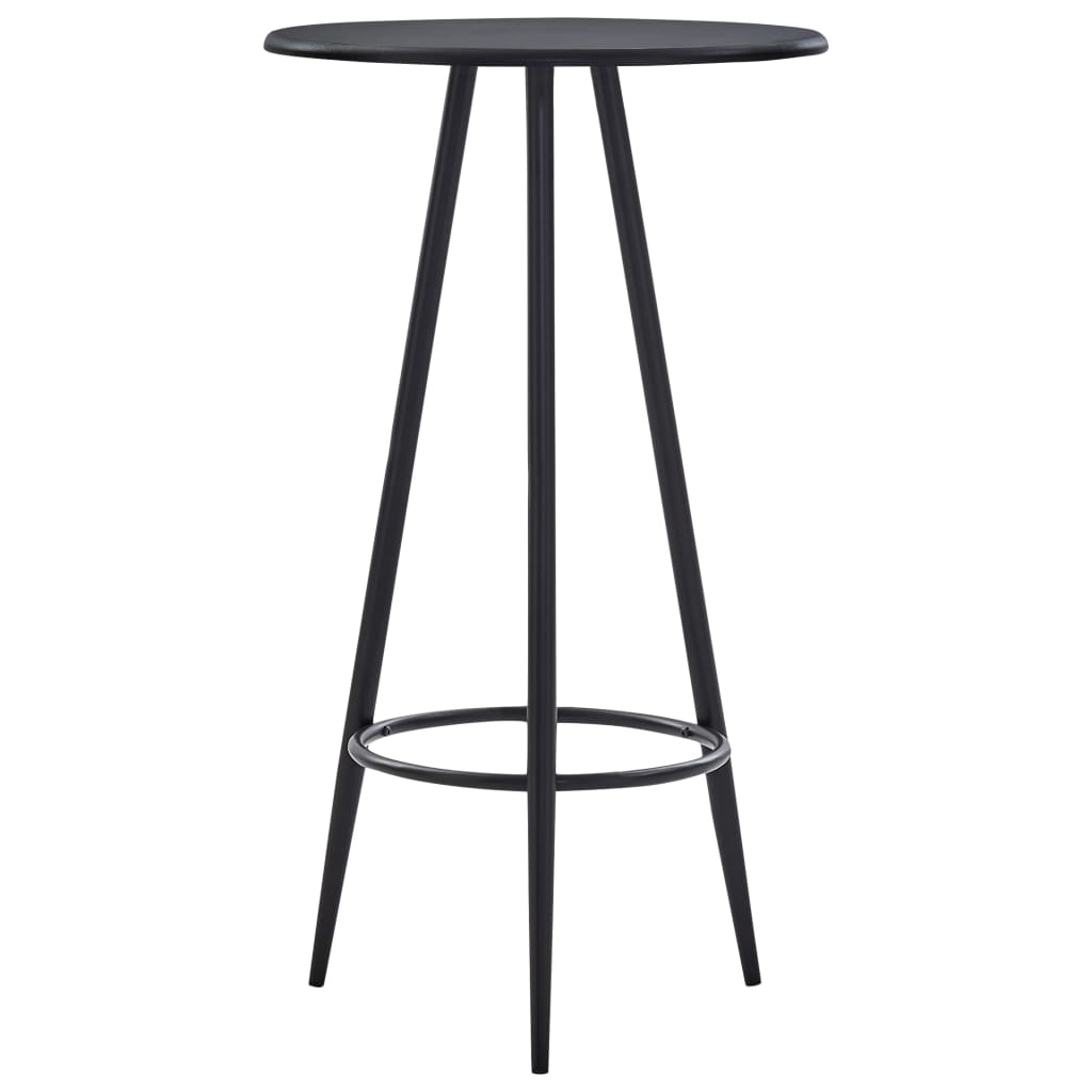 Table de bar Noir 60x107,5 cm MDF