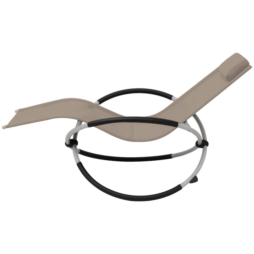 Taupe Steel Stahl im Freien geometrische Stuhl