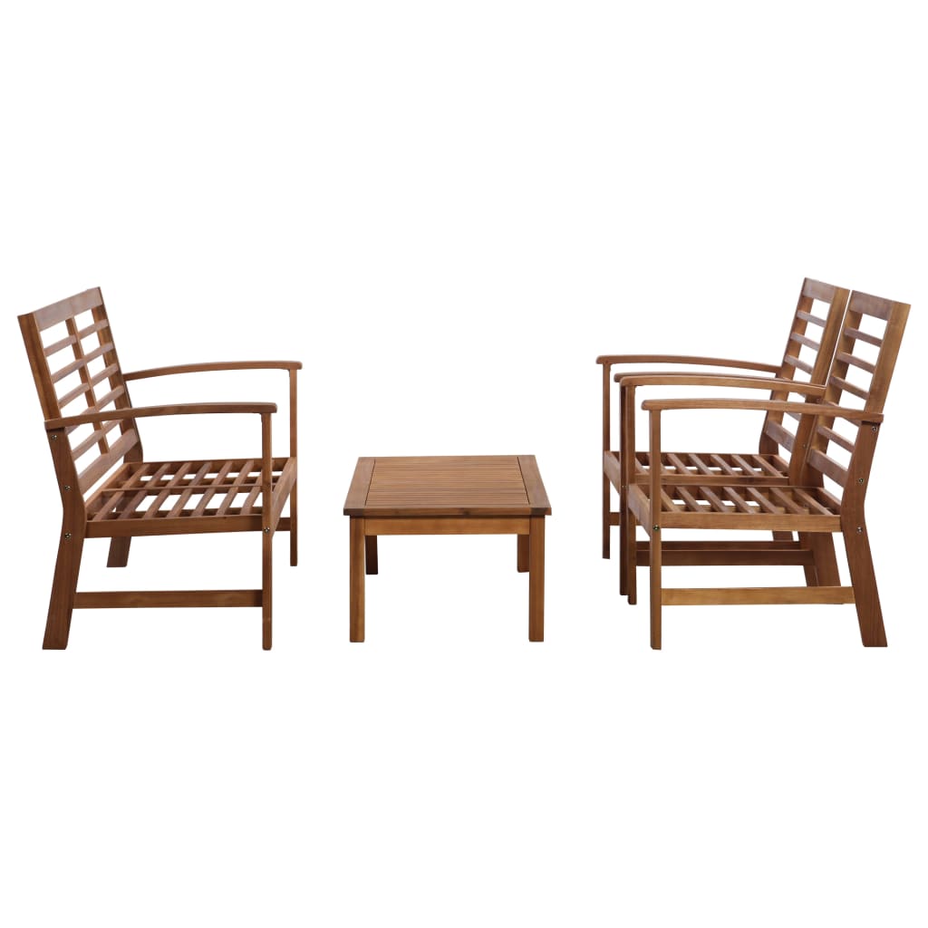 Garden furniture 4 pcs solid acacia wood