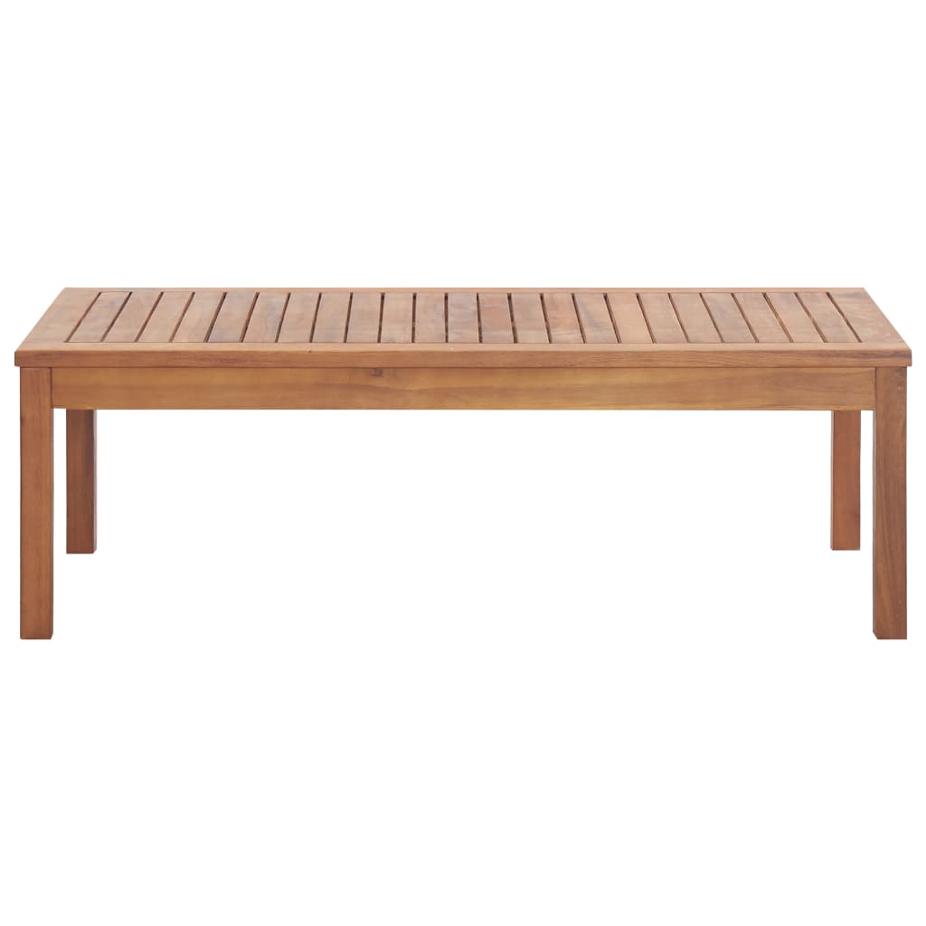 Salon de jardin 4 pcs avec coussins Bois d'acacia solide