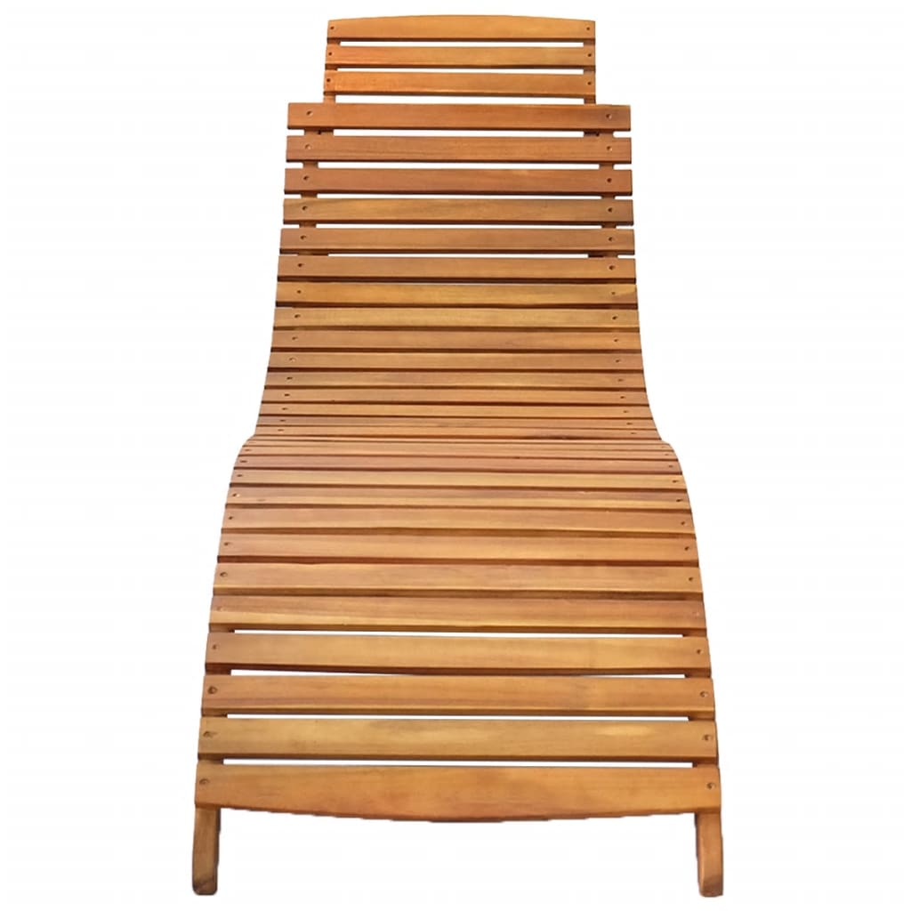 Brown Solid Acacia Wood Chair