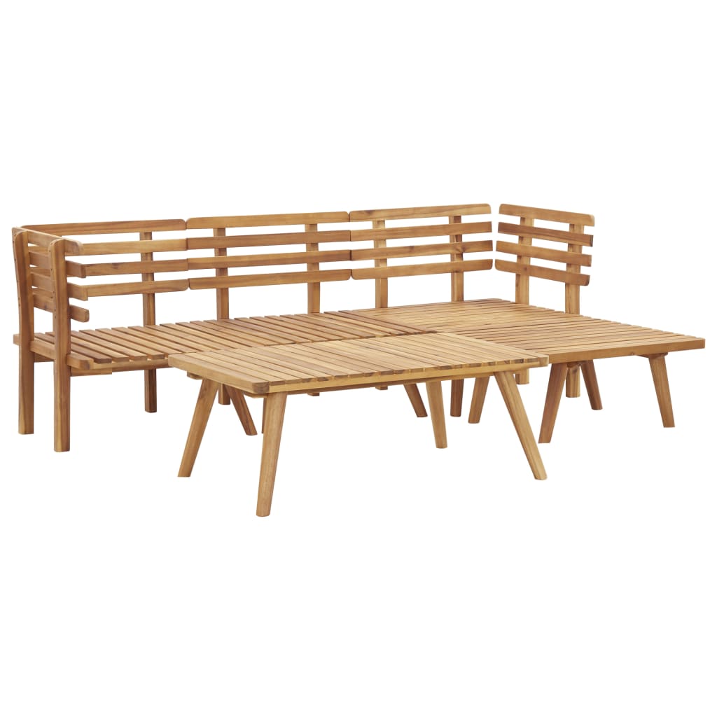 Garden furniture 5 pcs solid acacia wood