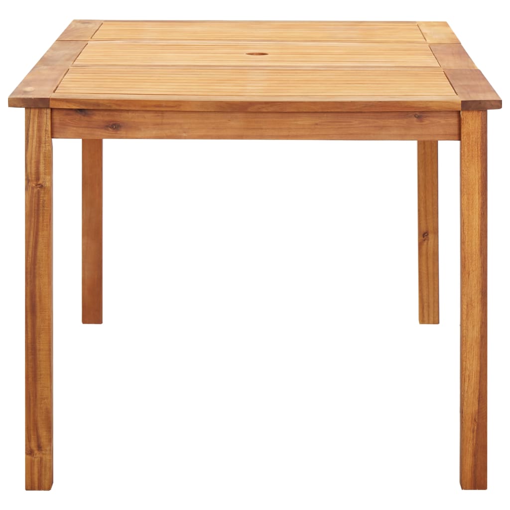 Mobilier à dîner 7 pcs résine tressée et bois d'acacia gris