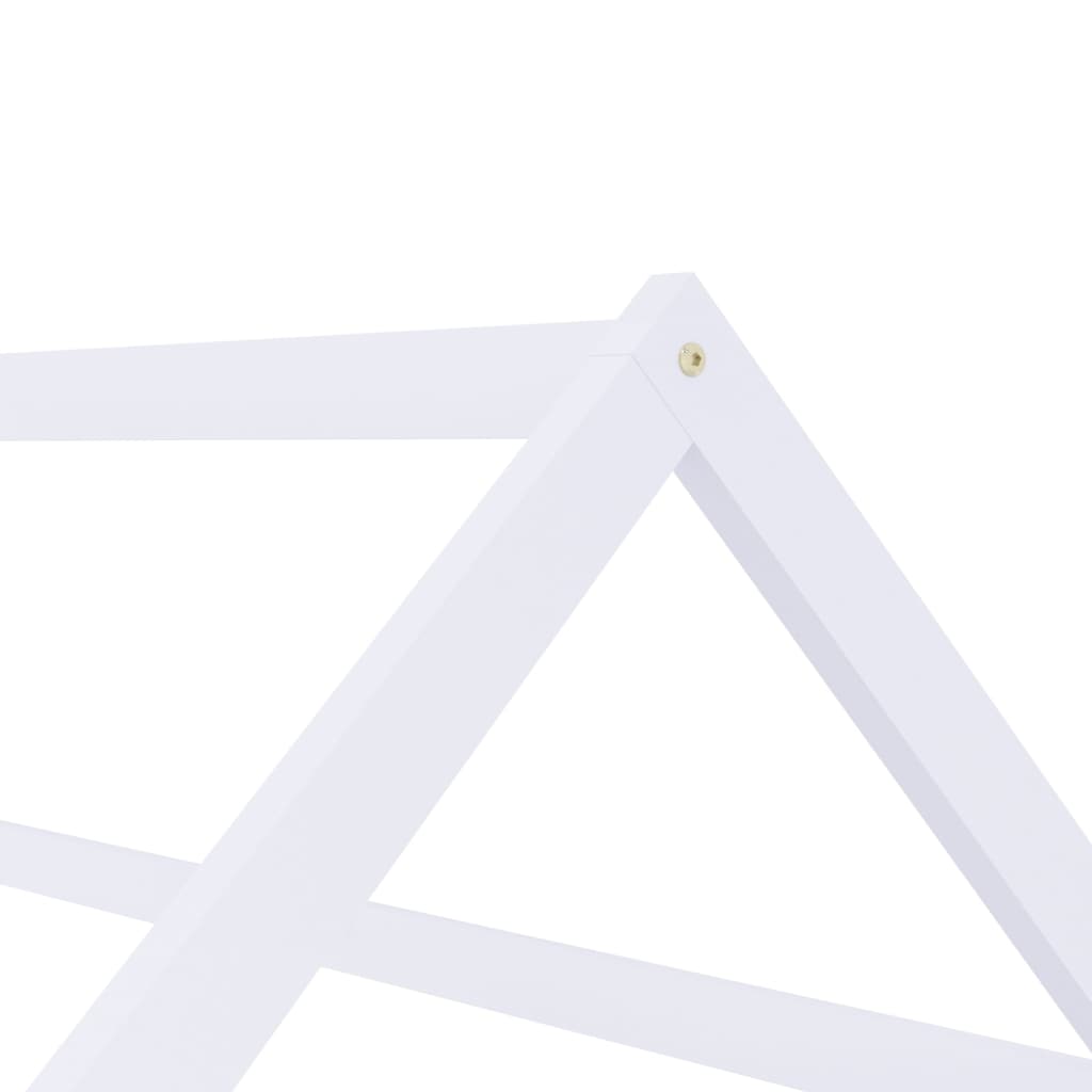 Struttura letto per bambini Bianco Legno di pino massiccio 70x140 cm