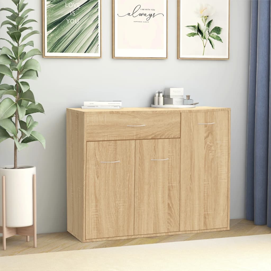 Sonoma Oak Buffet 88x30x70 cm agglomeriert