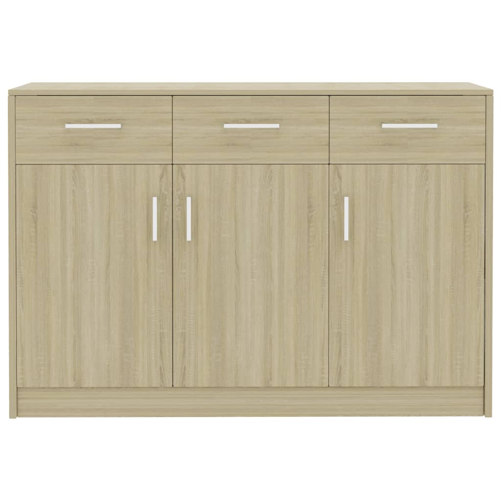 Sonoma Oak Buffet 110x30x75 cm agglomeriert