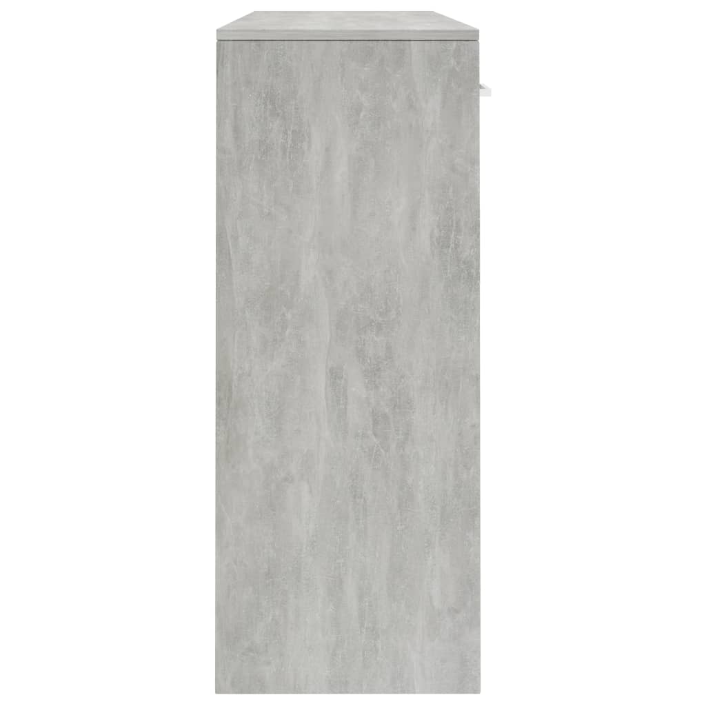 Concrete gray buffet 110x30x75 cm agglomerated