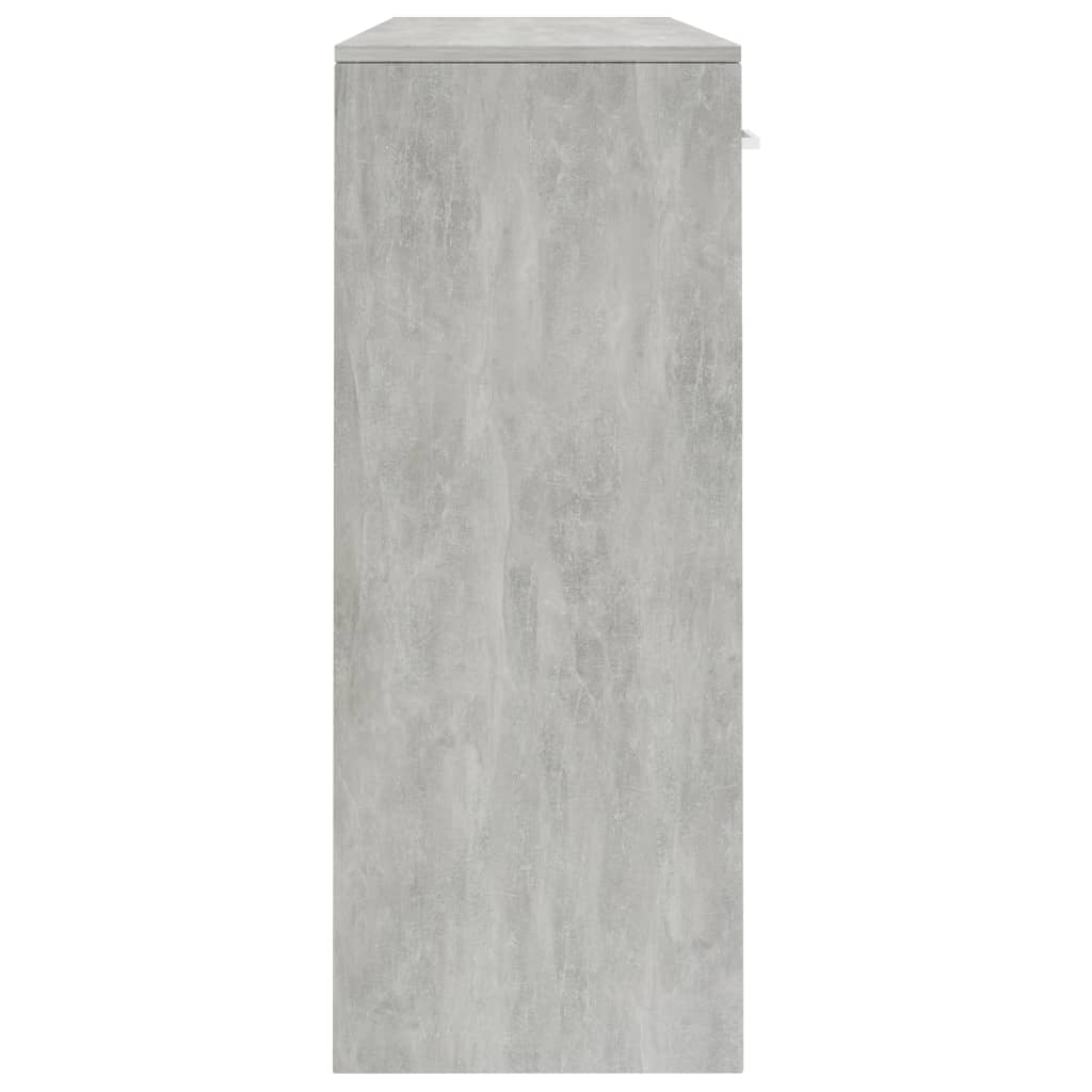 Credenza Grigio cemento 110x30x75 cm Truciolare