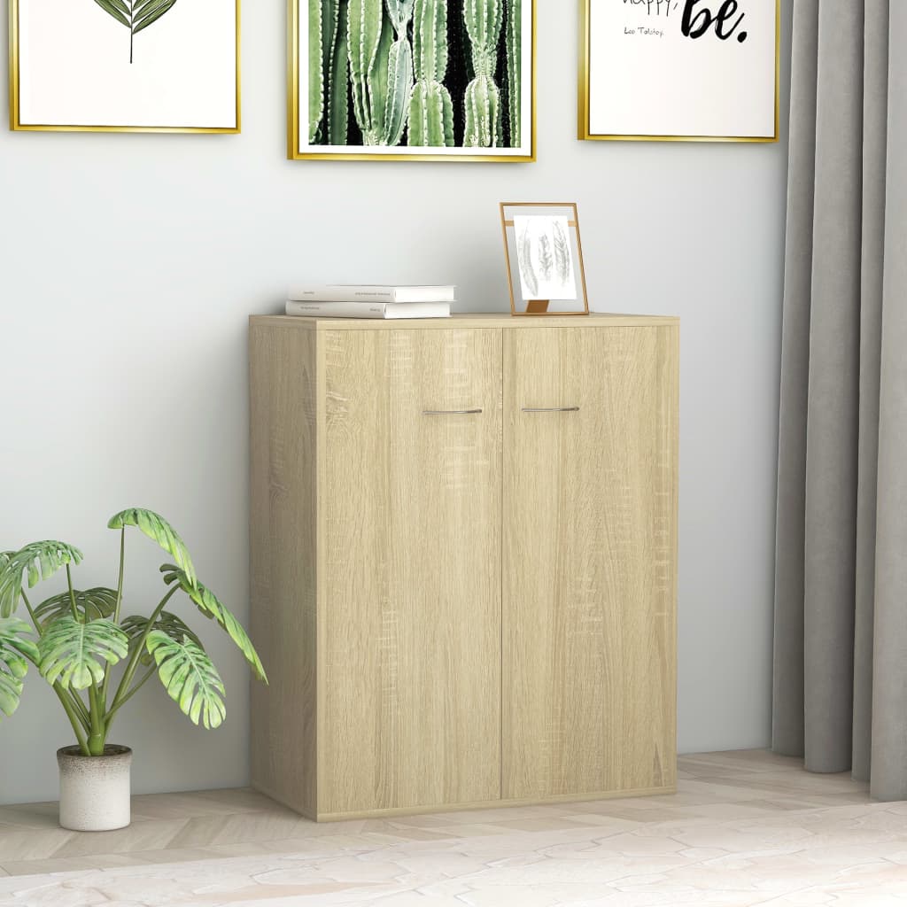 Credenza Rovere Sonoma 60x30x75 cm Truciolare