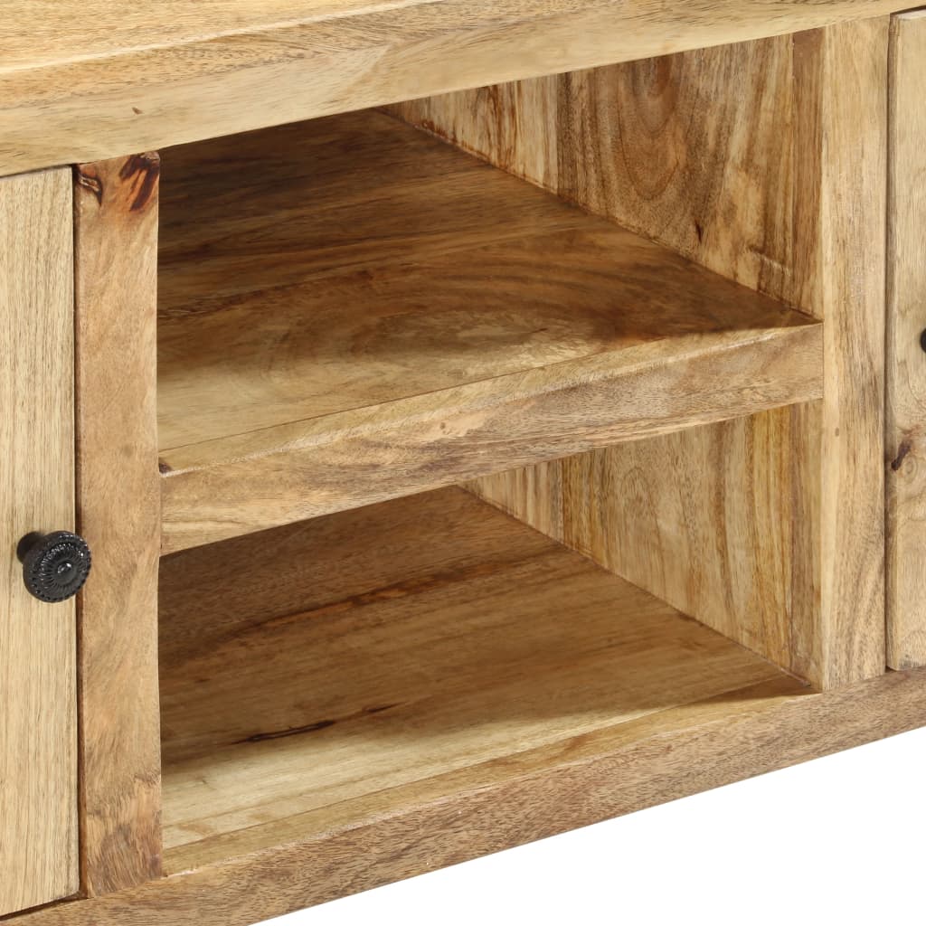 Buffet 100x35x60 cm Bois de manguier massif