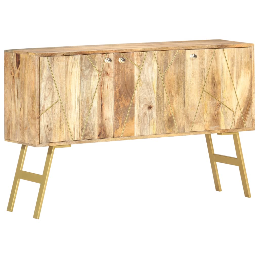 Buffet 118x30x75 cm massives Mangoholz