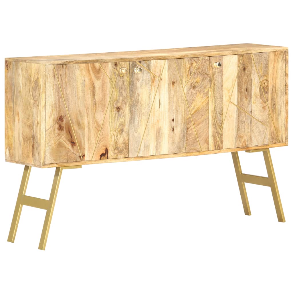 Buffet 118x30x75 cm massives Mangoholz