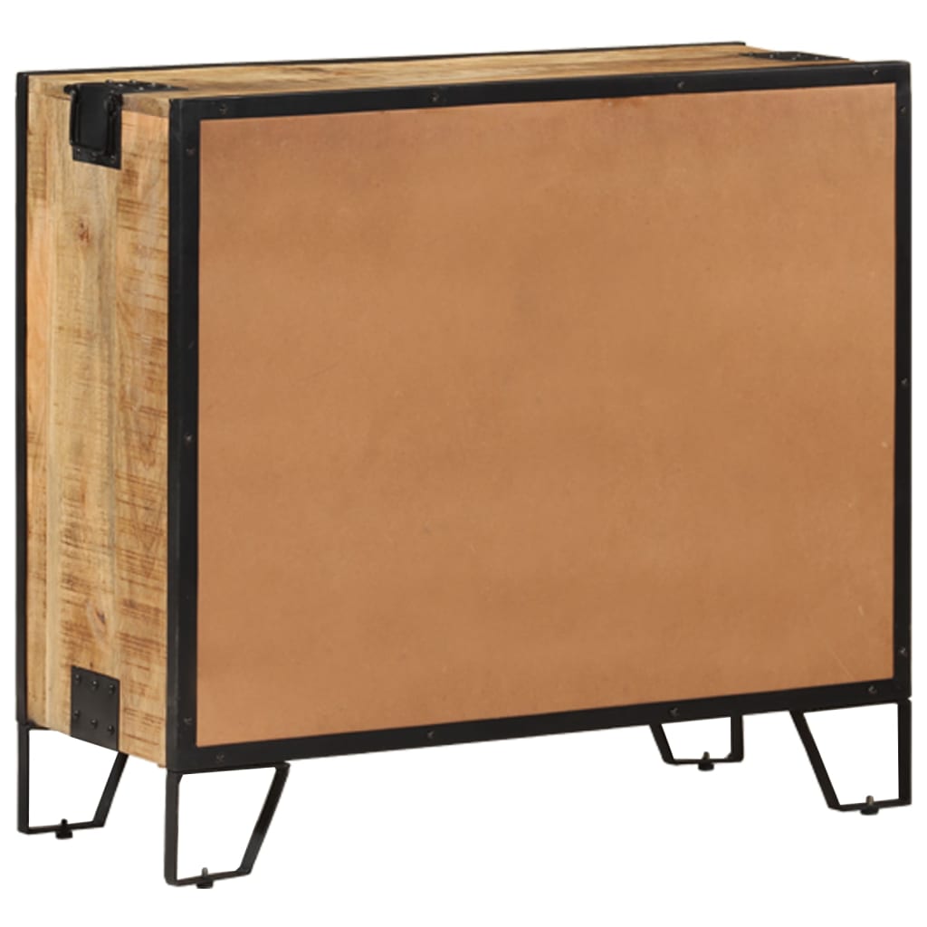 Buffet 80x31x71 cm Bois de manguier massif brut