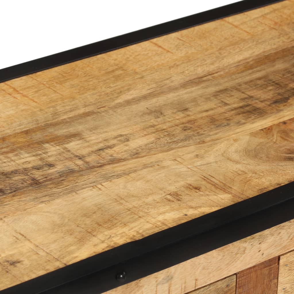 Buffet 80x31x71 cm Bois de manguier massif brut