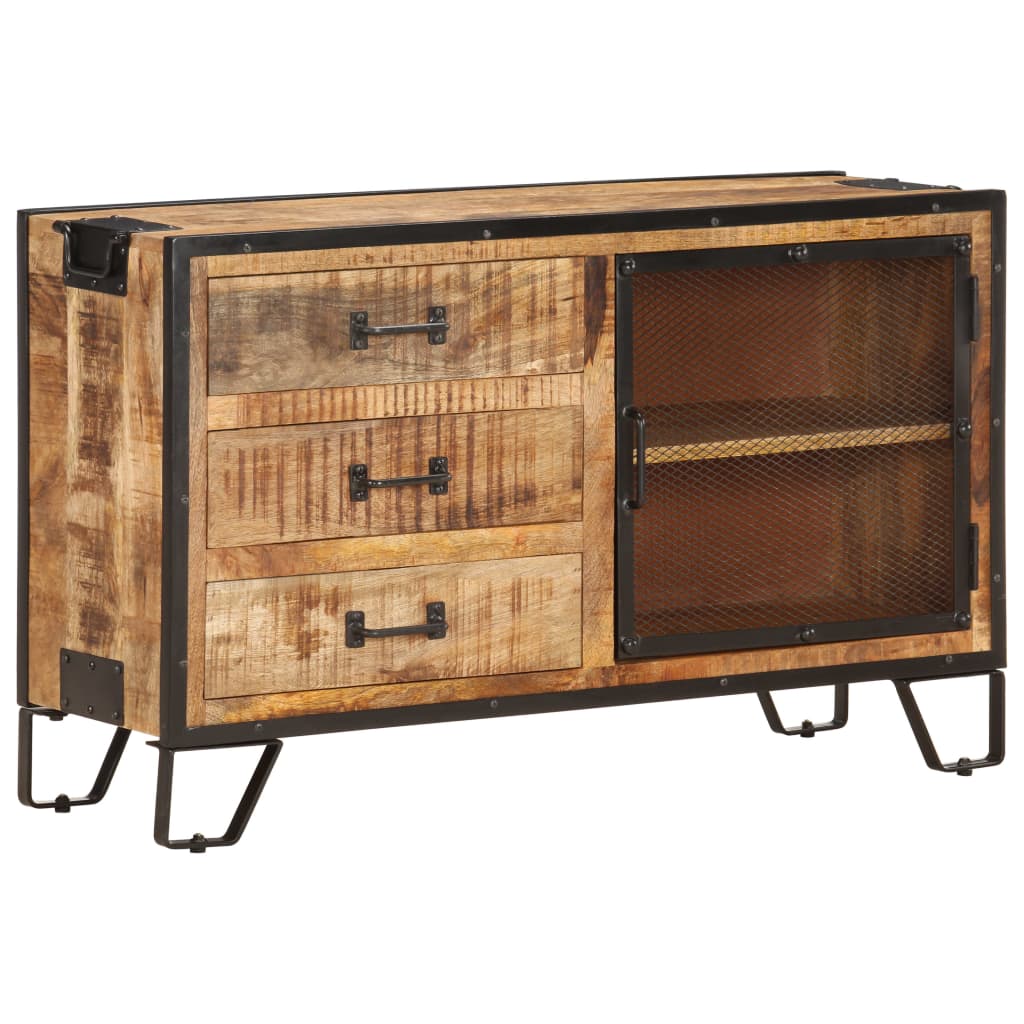 Credenza 100x31x60 cm Legno massello di mango grezzo