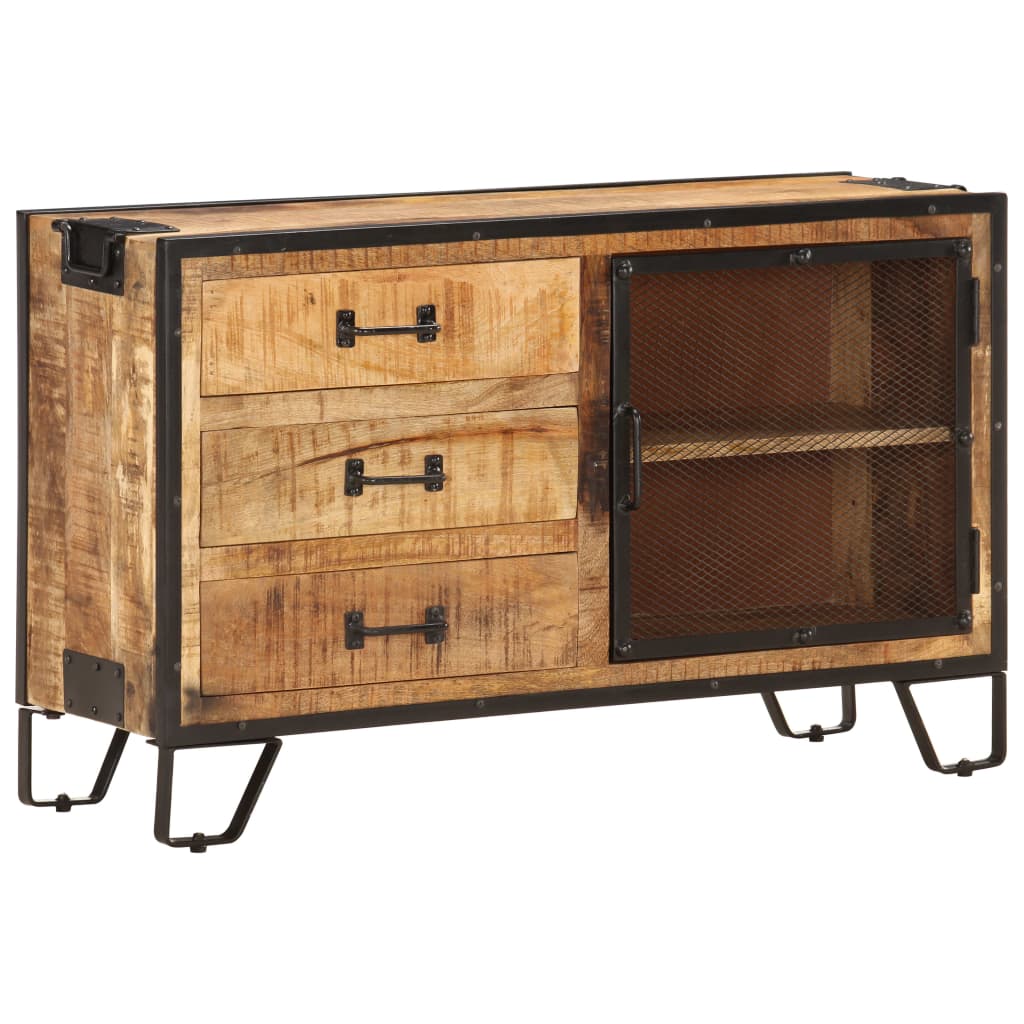 Credenza 100x31x60 cm Legno massello di mango grezzo