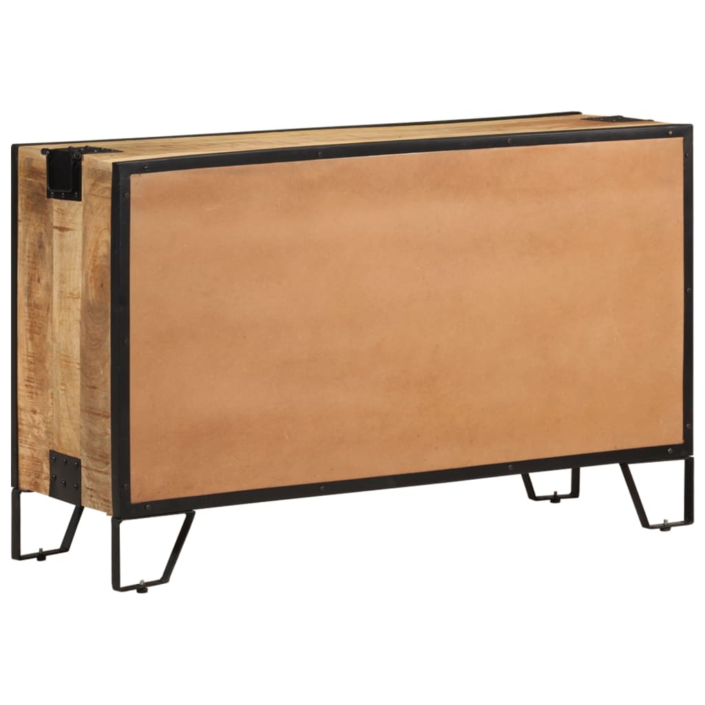 Credenza 100x31x60 cm Legno massello di mango grezzo