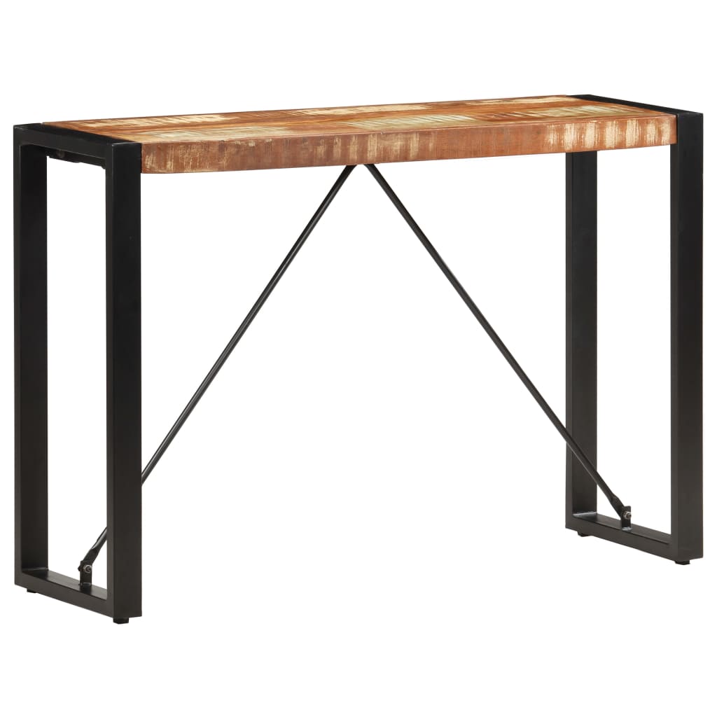 Console table 110x35x76 cm solid recovery wood