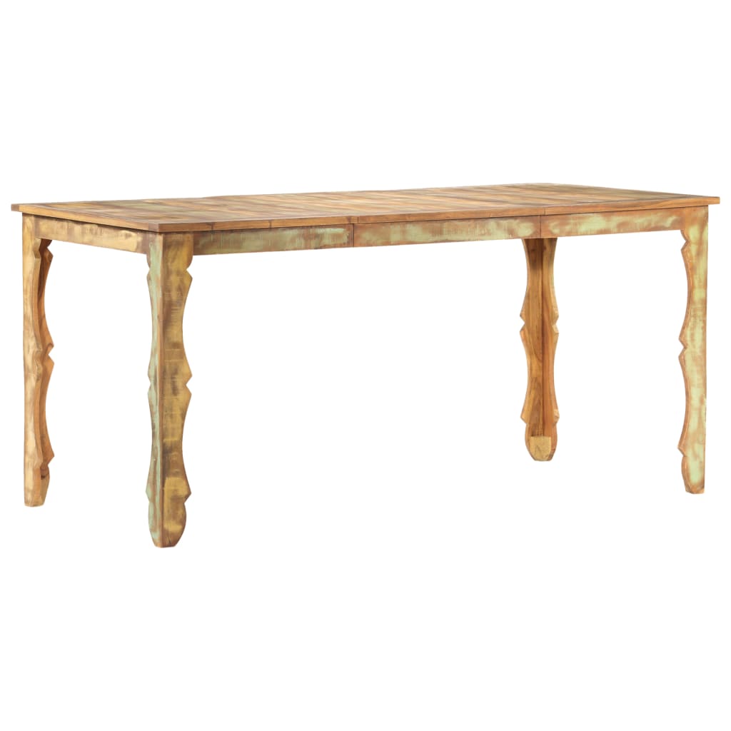 Dining table 160x80x76cm Massive recovery wood
