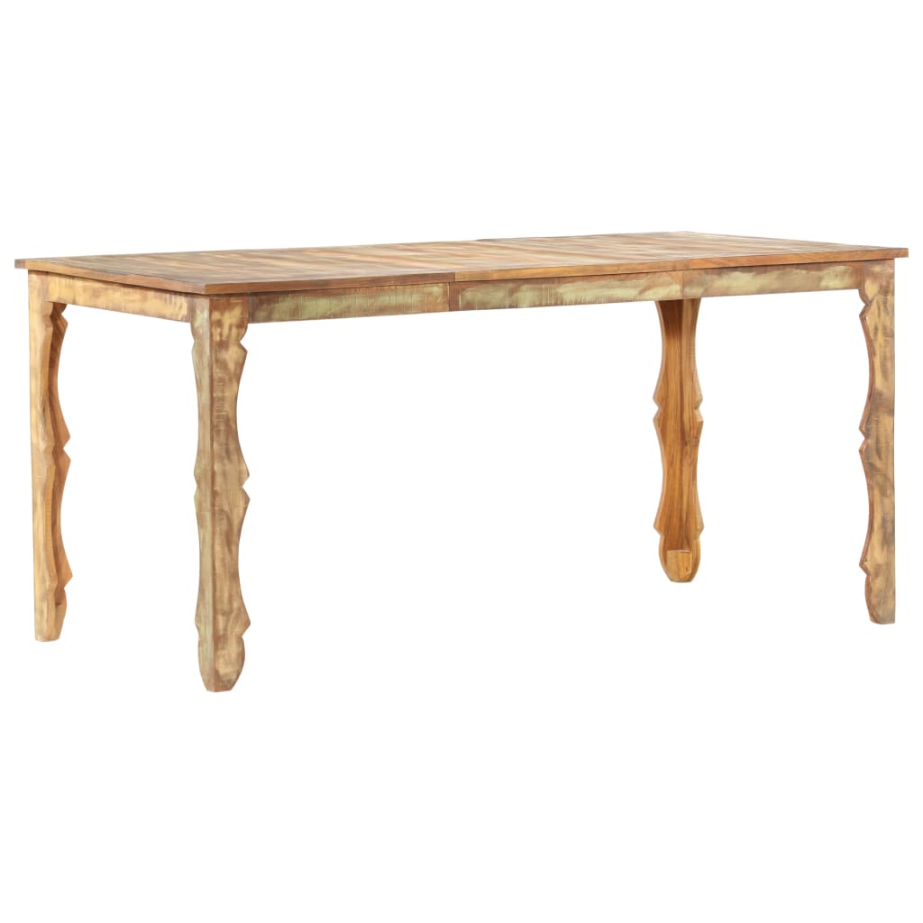Dining table 160x80x76cm Massive recovery wood