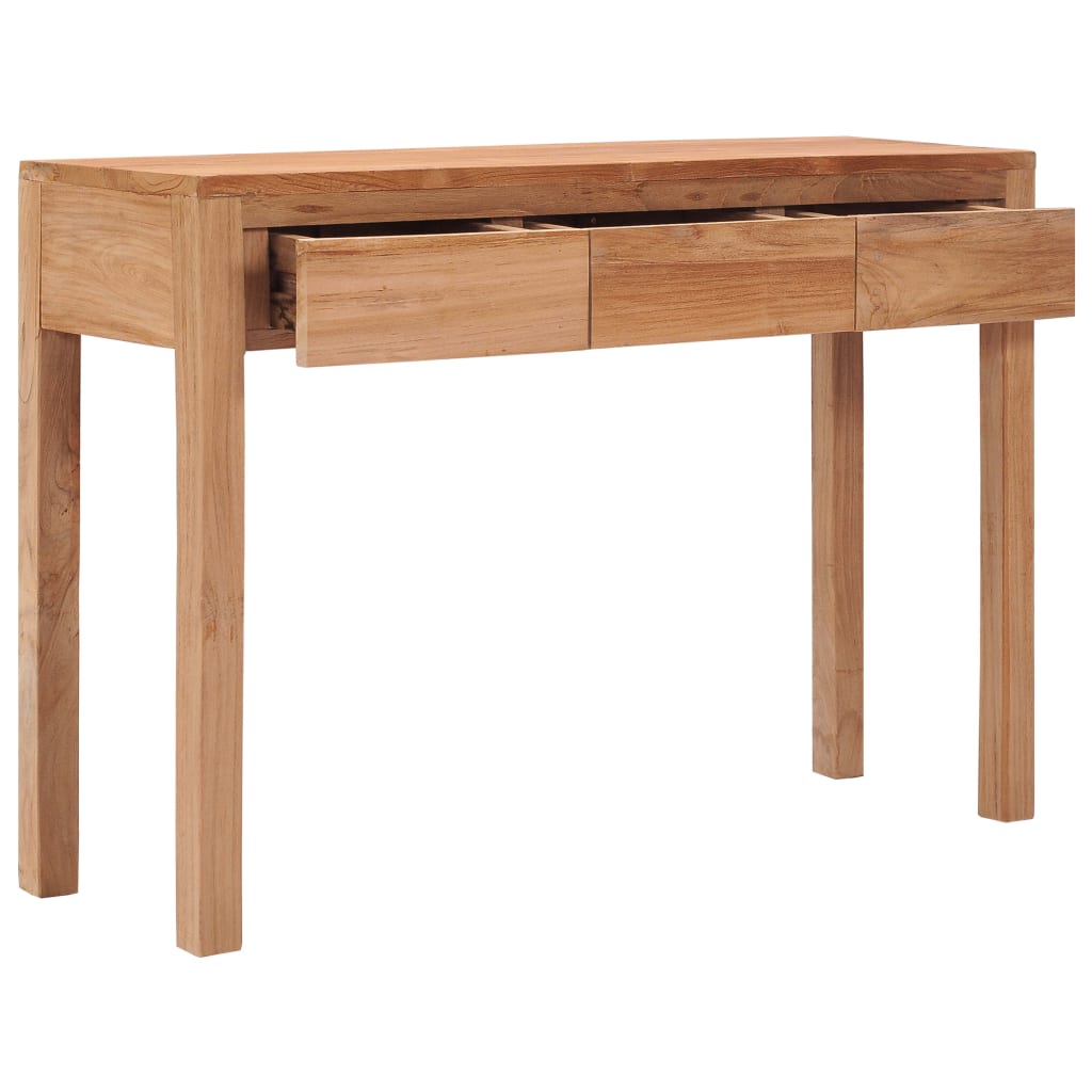 Table console 110x35x75 cm bois de teck solide