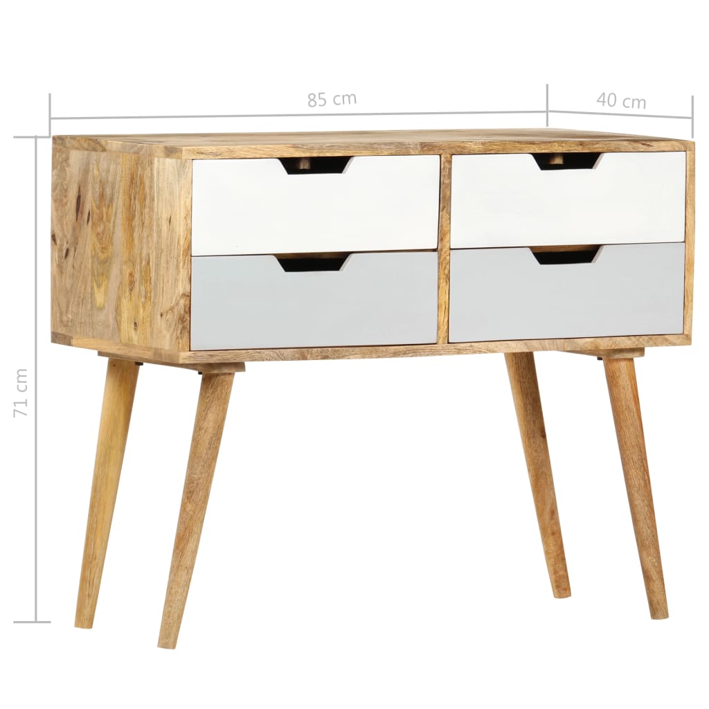 Credenza 85 x 40 x 71 cm Legno massello di mango