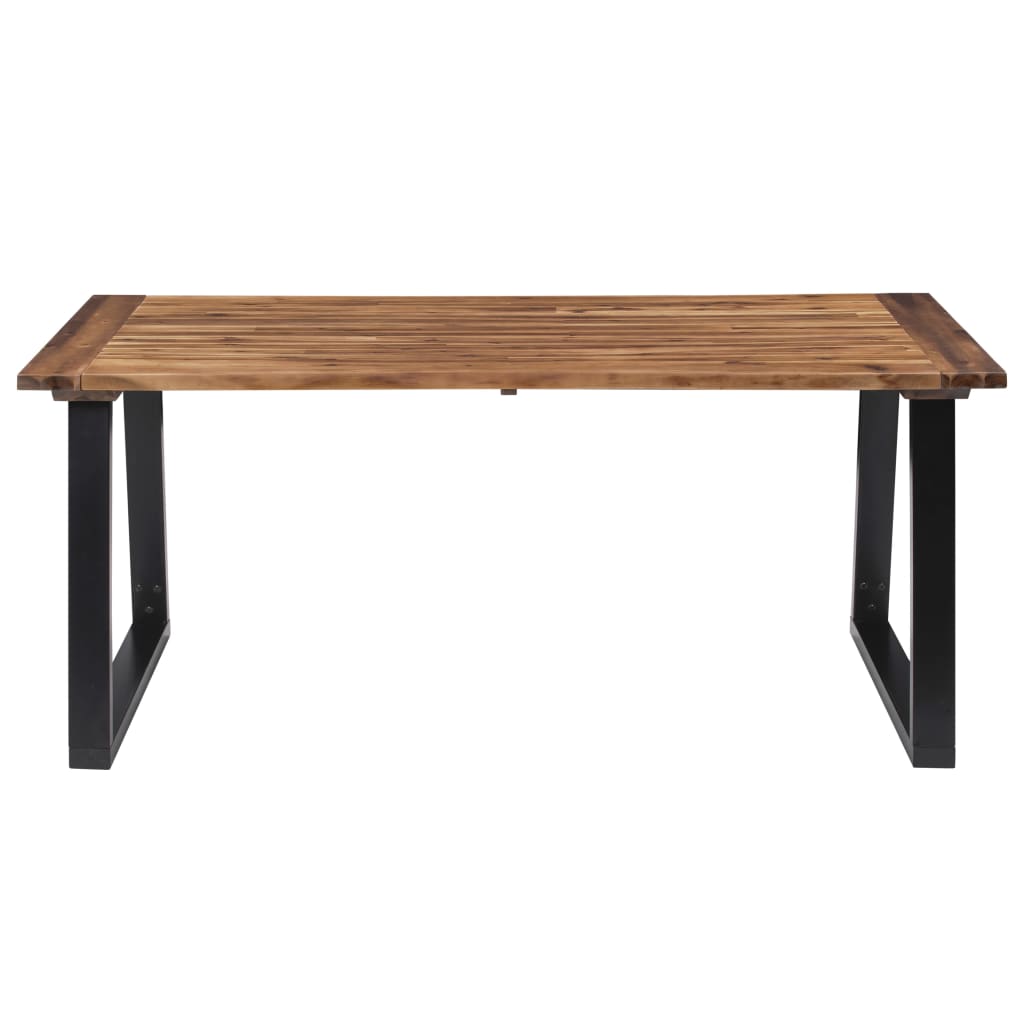 Solid acacia wooden dining table 180x90 cm