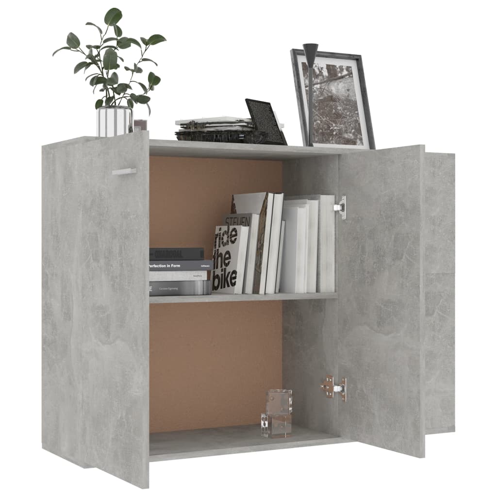 Concrete gray buffet 105x30x75 cm agglomerated
