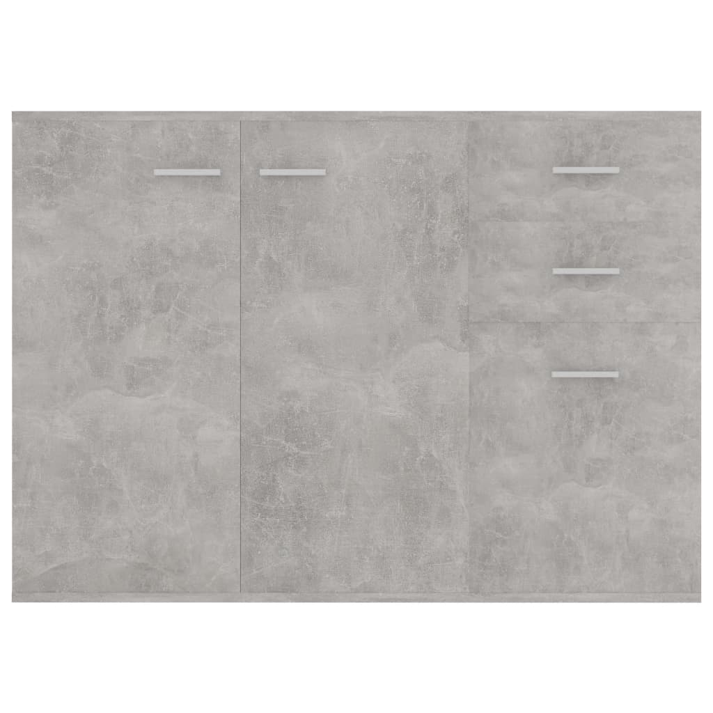 Concrete gray buffet 105x30x75 cm agglomerated