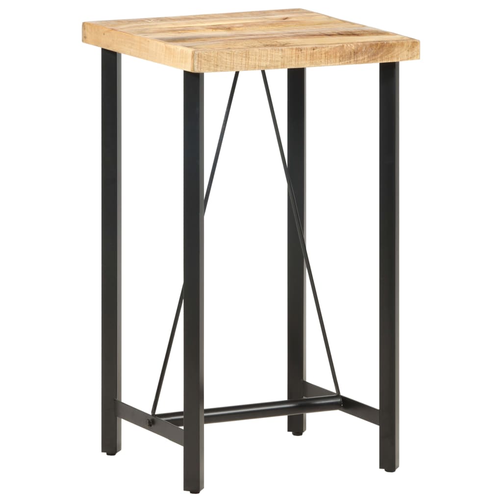 Bar table 60x60x107 cm raw mango wood